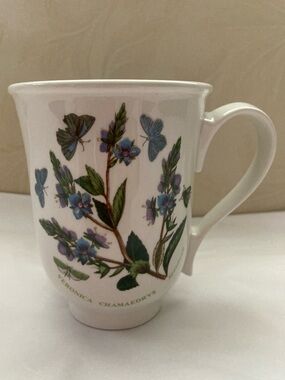 Portmeirion 25th Anniversary Botanic Garden Blue Floral/ Butterfly Motif Mug Cup